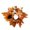 Orange, variant on 9.84 Inch Fall Candle Ring Wreath, Artificial Maple Leaves Pumpkin Sunflower Wreath Ring, Thanksgiving Centerpiece Decor for Table Door Wedding Halloween Display