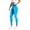 Blue, variant on Womens Workout Seamless Scrunch Lifting High Waisted Gym Yoga Leggings Soft Lightweight Comfy Running Fitness Pants Fashion Solid Color Casual Tights Yellow M