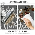 thumbnail image 5 of Grey Winter Baby It''s Cold Outside Kitchen Rugs Set of 2, Gray Knitted Abstract Snowman House Kitchen Mats Decor, Christmas Farmhouse Floor Door Mat Home Decorations - 17x30 and 17x47 Inch, 5 of 6