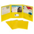 thumbnail image 1 of Polietileno amarillo pesado Portfolio C-Line con 3 bolsillos, tres pliegues, 1 of 3