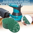 thumbnail image 2 of Unique Bargains Sanding Discs 6 Inch 49 Hole 40 Grit Round Hook and Loop Sandpaper Aluminum Oxide Green 50 Pcs, 2 of 6