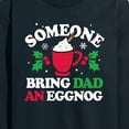 thumbnail image 3 of Instant Message - Someone Bring Dad An Eggnog Christmas - Men's Long Sleeve T-Shirt, 3 of 6