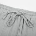 thumbnail image 5 of RUTAYY Girls Wide Leg Pants Drawstring Elastic Waist Side Pockets Casual Loose Long Trousers Daily Outing Wear Grey, 5 of 7