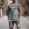 thumbnail image 1 of RWJDXD WUJS Commerce Extérieur Nouvelle Mode Décontractée pour Hommes shorts à Manches Courtes Impression 3D pour Hommes Costume d'Impression Populaire e-commerce LZDXD, 1 of 6