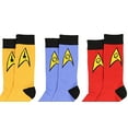 thumbnail image 3 of Star Trek The Original Series Uniform Adult Crew Socks, 3 of 6