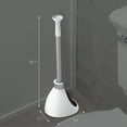 thumbnail image 4 of simplehuman Toilet Plunger and Caddy, Stainless Steel, White, 4 of 6