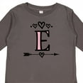 thumbnail image 4 of Inktastic Letter E Monogram Tribal Arrow Girls Long Sleeve Toddler T-Shirt, 4 of 5