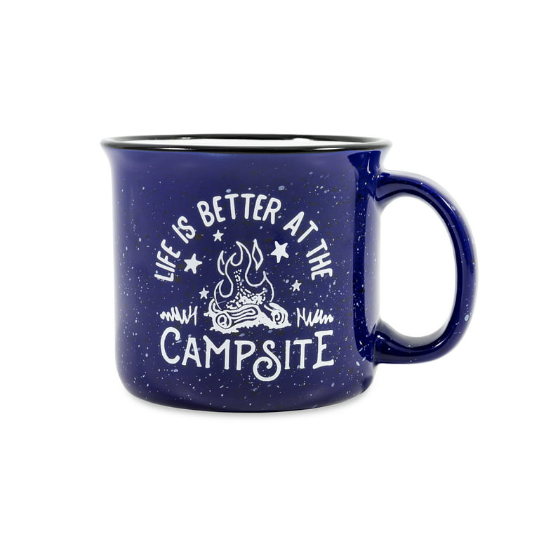 Camco Life is Better at The Campsite Speckled Mugs