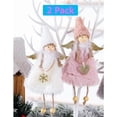 thumbnail image 2 of Hanging Ornaments 2 Pieces Love & Snowflake Angels Christmas Decorations Tree Pendant Creative Gifts (Love & Snowflake Angel), 2 of 5