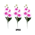 thumbnail image 2 of Orquídeas Phalaenopsis simuladas Moyic decoración quad 3 piezas multicolor, 2 of 6