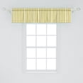 thumbnail image 2 of Ambesonne Yellow Window Valance, Stripes in Soft Colors, 54" X 12", Yellow Grey Coconut, 2 of 3