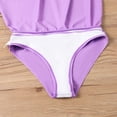 thumbnail image 6 of 2 Piece Tankinis Swimwear for Women Floral Print Tankini Swimsuit Set Bathing Suit With Skirt Bottom Swim Dress Purple XXL, 6 of 9