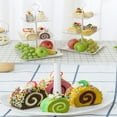 thumbnail image 3 of Wovilon Coffee Cups With Lids And Straws 3-Tier Cupcake Stand Cake Dessert Wedding Event Party Display Tower Plate Round, 3 of 8