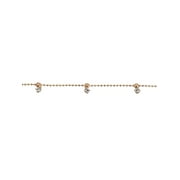 Time and Tru Adult Womens Gold Tone Crystal Dangle Delicate Metal Necklace