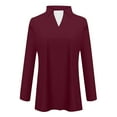 thumbnail image 3 of EDFBUYKRS Sweaters for Womens Long Sleeve Shirts Button Tunic Blouse Fashion Outfits S, 3 of 3