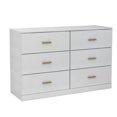 thumbnail image 6 of Tcbosik Dresser with 6 Drawers, 47.2" Modern Chest of Drawers for Bedroom, Living Room, Easy Assembly, Antique White, 6 of 7