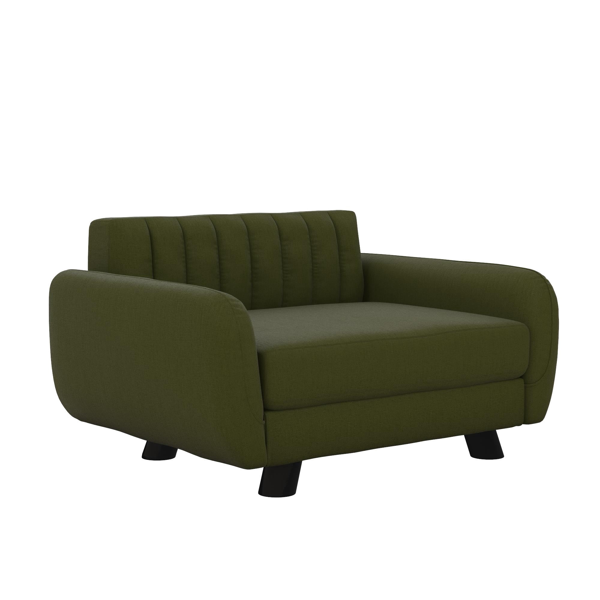 Novogratz Brittany Pet Sofa, Small/Medium Pet Bed, Green Linen