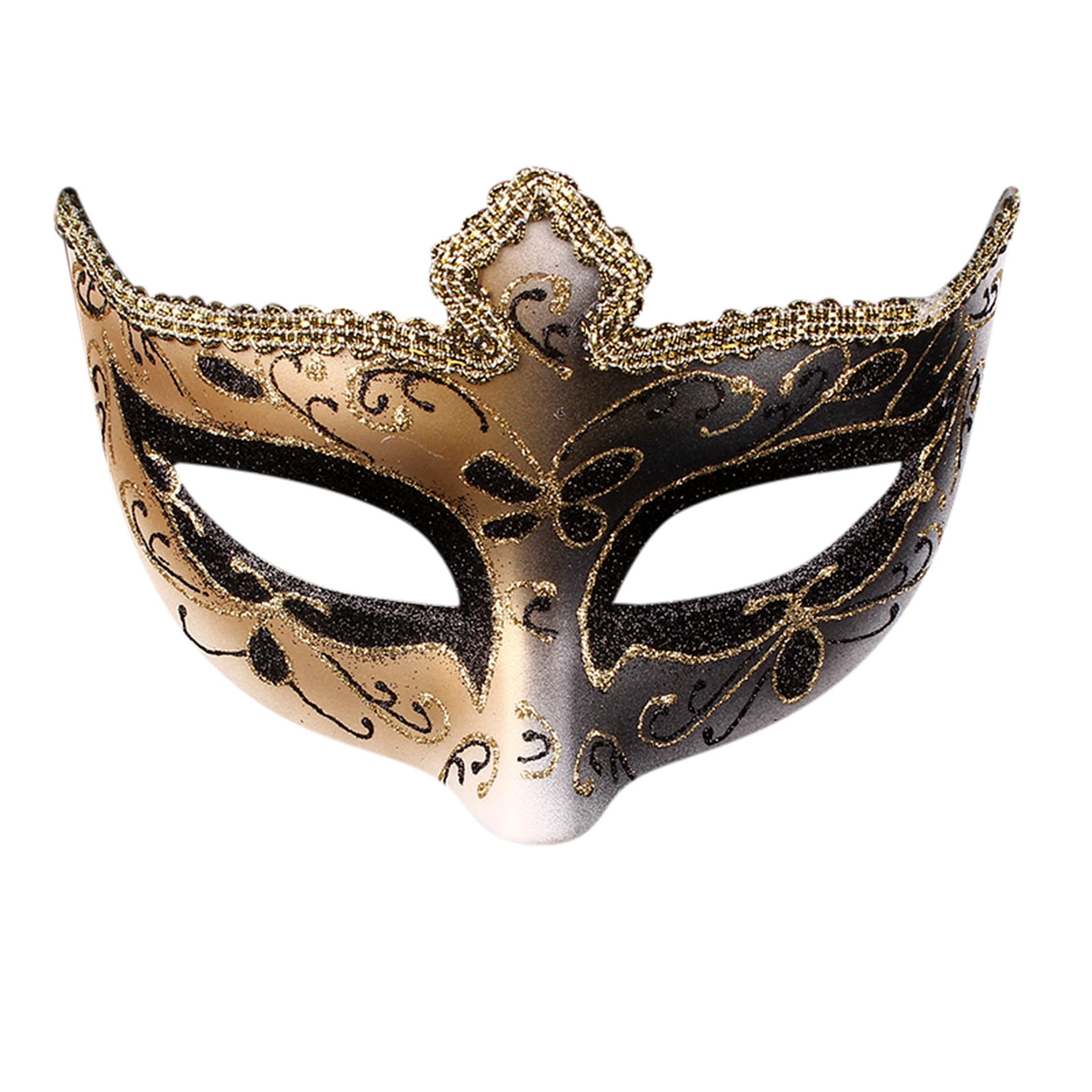 Men's Masquerade Mask Musical Checked Venetian Halloween Mardi Gras Party Mask 