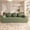Antique Green + Foam + Foam + 3 Seat, variant on 71" Corduroy Boneless Loveseat with Deep Seats, Apartment Size 2‑Seat Couch, 3 Pillows & Side Pockets for Bedroom Office, No Assembly,Antique Green