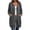 Dark Gray#women's zip up long hoodie, variant on Womens Long Hoodie Jacket Lightweight Tunic Sweatshirt Fall Winter Double Zip Up Drawstring Hooded Sweatshirts with Pocket Navy,S