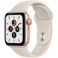 thumbnail image 1 of Apple Watch SE Reloj Inteligente (1.ª Generación) (GPS + Celular) con Caja de Aluminio Dorado de 40 Mm y Correa Deportiva Blanca Estelar. (Impermeable), 1 of 1