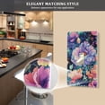 thumbnail image 5 of Yayeee Blank Wall Plate Cover 1-Gang 4.5"x2.7" Home Unused Decorative Outlet, Puprle Ethereal Floral Harmony, 5 of 7