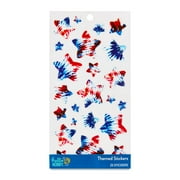 Hello Hobby Red, White & Blue Star Stickers, Multicolor, Star Icons, 25 Count