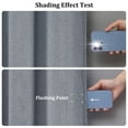 thumbnail image 2 of Blackout Curtain Valances,Linen Kitchen Curtains,Energy Efficient Insulated Noise Reduction Privacy Curtain for Kitchen Bedroom Living Room Nursery Dorm, 2 of 9