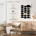 thumbnail image 5 of Elephant Stock Golden Circle Wall Art - Vertical Multi Panel Canvas - Living Room Wall Decor - Abstract Multi Panel - Black And Yellow Decor By Kubistika - 42" x 65", 5 of 8