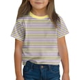 thumbnail image 1 of Short Sleeve T-shirt for Kids , Polyester-Spandex Blend , Breathable Comfort Fit , Fashion Print Design , Machine Washable , Black Color, 1 of 8
