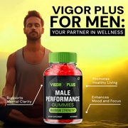 Vigor Plus Gummies for Men – VigorPlus Male Virility Solution, Vigor Plus Overall Daily Health to Support Performance, 5 Pack, 300 Gummies