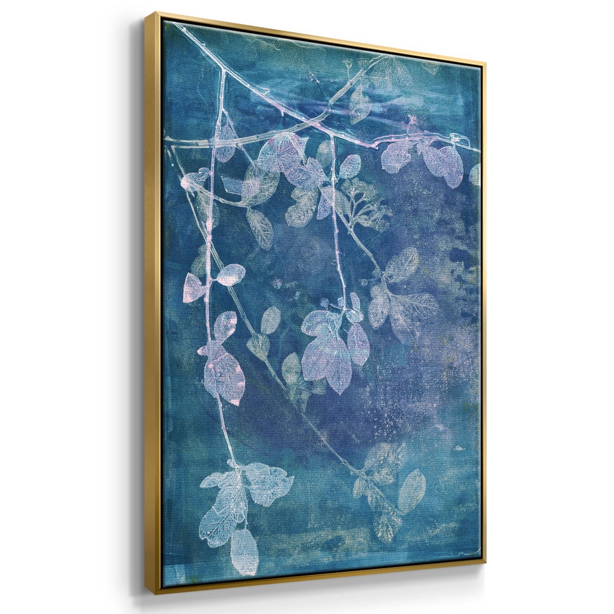Branching Out VII Framed Premium Gallery Wrapped Canvas - Ready to Hang - 25 x 37 - Gold Floating Frame