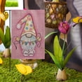 thumbnail image 2 of SPXUBZ Polka Dot Gnome Easter Garden Flag Double Sided, Spring Bunny Rabbit Holiday Yard Outdoor Flag 12x18 Inch, 2 of 7