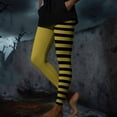 thumbnail image 6 of Dasayo Womens Leggings Ultra Soft Slim-Leg Yellow High Waist Jeggings Striped Buttery Soft Tights Trousers for Women XXL, 6 of 9