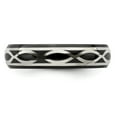 thumbnail image 3 of Edward Mirell Black Ti & Sterling Silver Satin Infinity Ring, 3 of 5