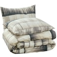 thumbnail image 6 of Queen Comforter Set, Nikki Chu Ultra-Soft Stria Stripe by Royale Linens, 6 of 6