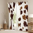 thumbnail image 3 of Erosebridal Teens Abstract Cow Print Black Out Curtains,Farm Animal Curtains Pack of 2 (42x63 Each) For Boys Girls, 3 of 6