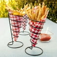 thumbnail image 6 of 24Pcs Checkered Dry Waxed Deli Paper Food Grade Grease-proof Food Basket Liner, 6 of 7