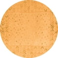 thumbnail image 1 of Ahgly Company Indoor Round Solid Orange Modern Area Rugs, 8' Round, 1 of 4