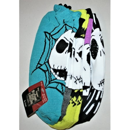 

NIGHTMARE BEFORE CHRISTMAS 5 PAIR SOCKS NO SHOW