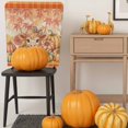 thumbnail image 5 of Thanksgiving Pumpkin Chair Covers Set of 4 Cow Maple Leaf Fall Vintage Chair Back Covers Stretch Removable Washable Slipcovers Protector for Dining Room Kitchen Party Decor, 5 of 5