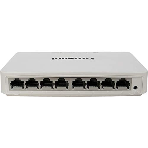 XMedia XM-SW3008D 8 Port 10/100/1000Mbps Gigabit Ethernet Network Desktop Switch