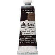 Grumbacher Pre-Tested Oil Color, 37ml Tube, Raw Umber