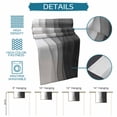 thumbnail image 6 of Ombre Waves Table Runner - 36 Inch Long Abstract Art Gradient Black Modern Cotton and Linen Blended Dress Scarves Farmhouse Table Runner for Kitchen Dining, Coffee Table, 13" x 36", 6 of 8