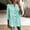 A513 Green, variant on Womens Peplum Babydoll Plaid Tunics Three Quarter Sleeve Henley Button Up Shirts Casual V Neck Gingham Flowy Blouses Relaxed Fit Gathered Waist Tops