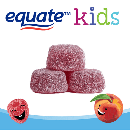 Equate Kids Multivitamin Probiotic Supplement Gummies, Assorted Fruit, 70 Count