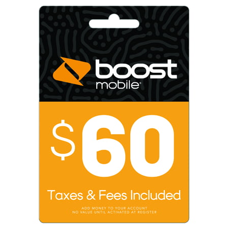$60 Re-Boost Card (Email Delivery)
