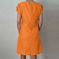 thumbnail image 5 of Tshirt Dress Women Summer Loose Fit Short Sleeve Crewneck Casual Mini Dresses with Pockets T Shirt Dresses for Women, 5 of 7