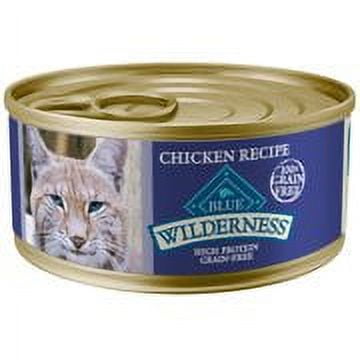 UPC: 0859610007653 | Blue Buffalo Wilderness Chicken High Protein Grain Free Wet Cat Food  5.5 oz. Cans  24 Pack