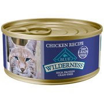 UPC: 0859610007653 | Blue Buffalo Wilderness Chicken High Protein Grain Free Wet Cat Food 5.5 oz. Cans 24 Pack